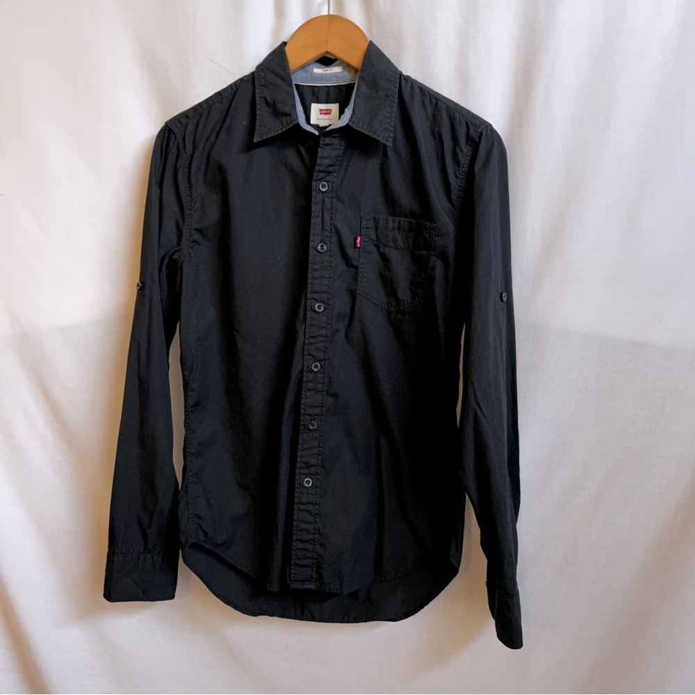 Levi’s Black Button Down Shirt.  Size S
